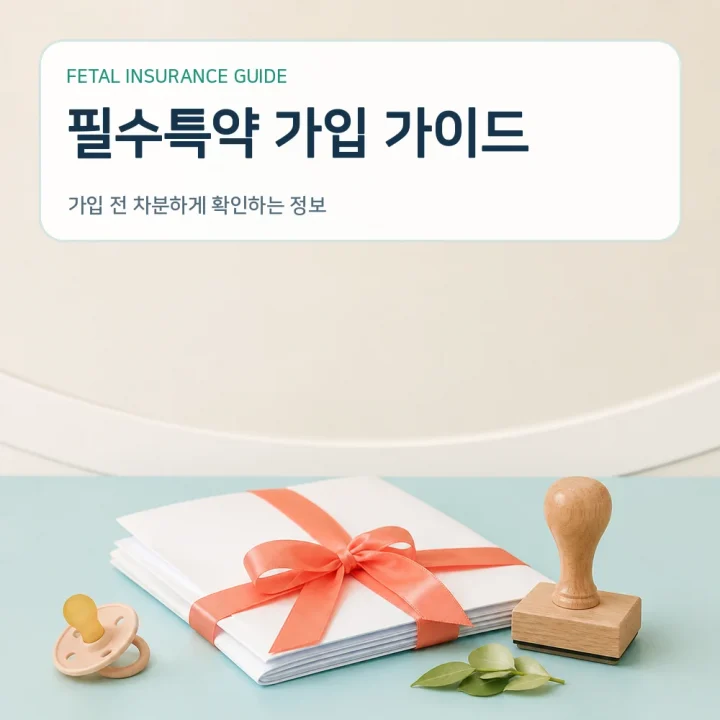 태아보험 필수특약 가입 가이드