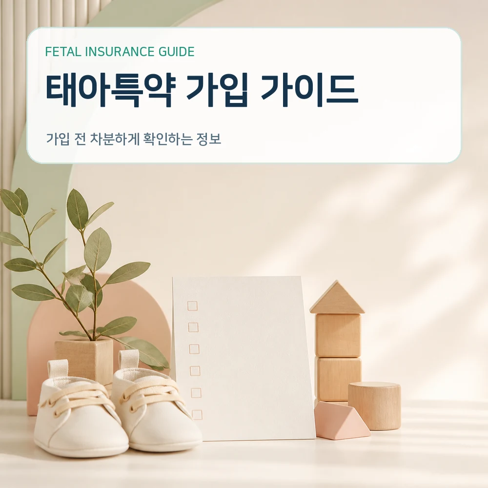 태아보험 태아특약 가입 가이드