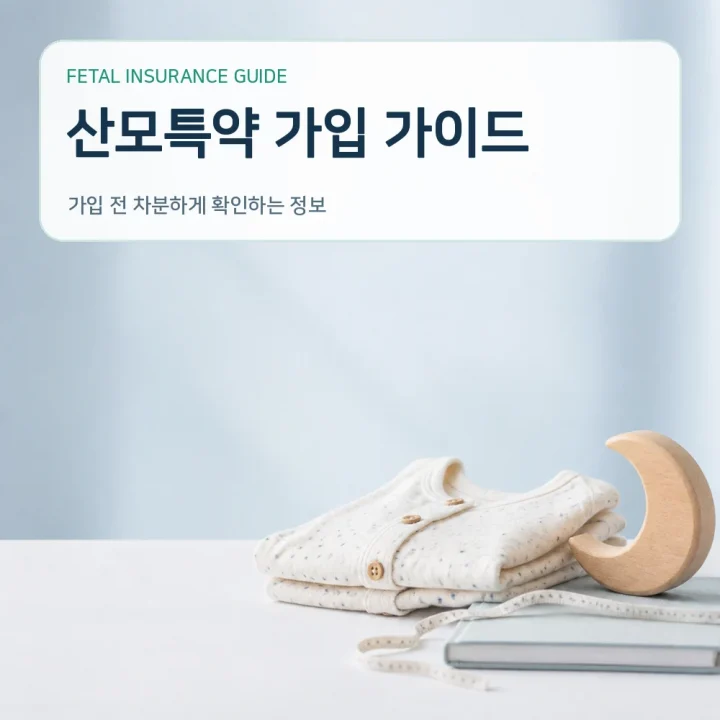 태아보험 산모특약 가입 가이드