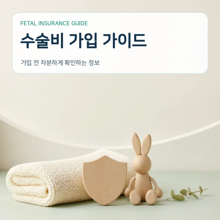 태아보험 수술비 가입 가이드