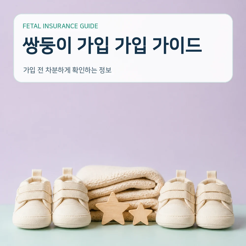 태아보험 쌍둥이 가입 가입 가이드